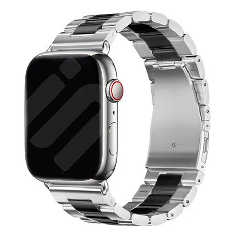 Strap it Strap it Correa acero Apple Watch plata negro