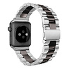 Strap-it Strap-it Correa acero Apple Watch (plata/negro) Strap-it Strap-it Correa acero Apple Watch (plata/negro)
