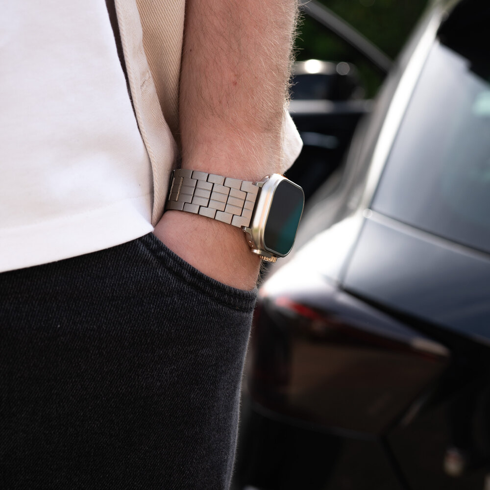 Strap-it Strap-it Correa titanio Duo Apple Watch (gris) Strap-it Strap-it Correa titanio Duo Apple Watch (gris)