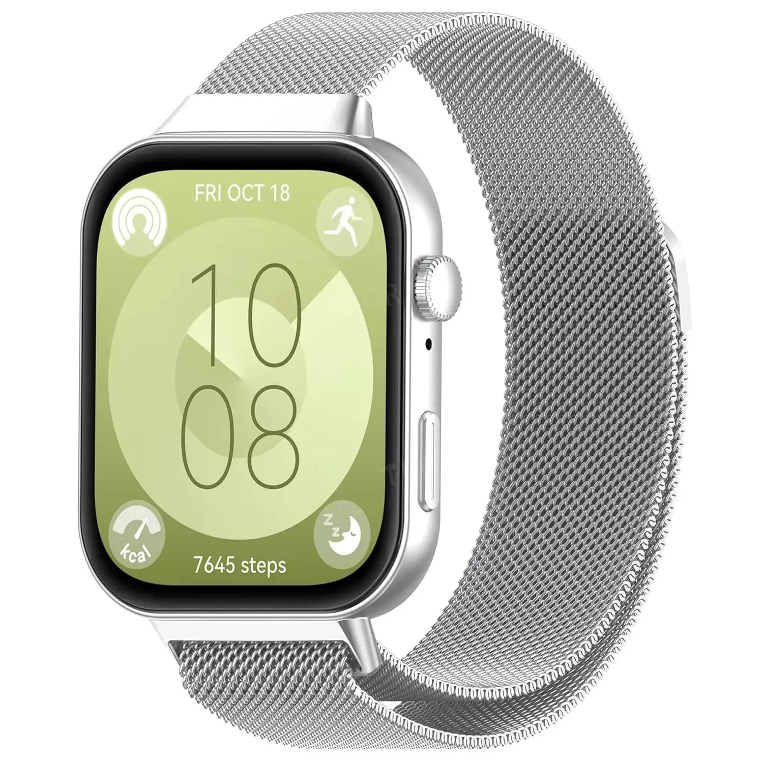 Correa Milanesa Huawei Watch Fit 3 plata Correasmartwatch.es