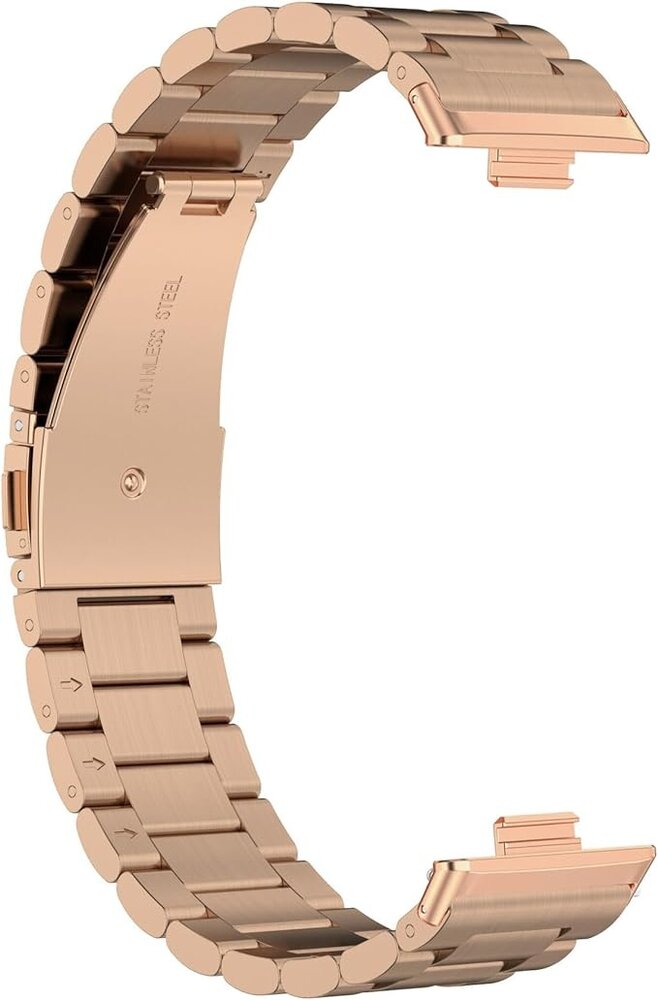 Strap-it Strap-it Correa acero Huawei Watch Fit 3 (oro rosa) Strap-it Strap-it Correa acero Huawei Watch Fit 3 (oro rosa)