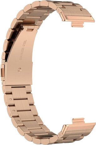 Strap-it Strap-it Correa acero Huawei Watch Fit 3 (oro rosa) Strap-it Strap-it Correa acero Huawei Watch Fit 3 (oro rosa)