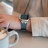 Strap-it Strap-it Correa silicona liquida de lujo Apple Watch (gris oscuro con titanio) Strap-it Strap-it Correa silicona liquida de lujo Apple Watch (gris oscuro con titanio)