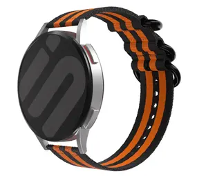 Strap-it Correa nylon con hebilla Fossil Gen 5e 44mm (negro/naranja) Strap-it Correa nylon con hebilla Fossil Gen 5e 44mm (negro/naranja)