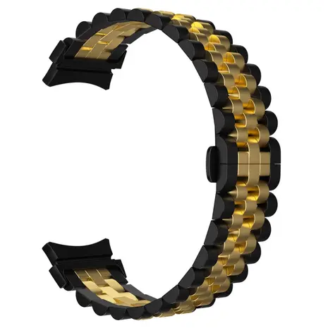 Strap-it Strap-it Correa acero Jubilee Samsung Galaxy Watch 4 Classic 46mm (negro/dorado) Strap-it Strap-it Correa acero Jubilee Samsung Galaxy Watch 4 Classic 46mm (negro/dorado)