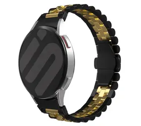 Strap-it Correa acero Jubilee Samsung Galaxy Watch 6 - 44mm (negro/dorado) Strap-it Correa acero Jubilee Samsung Galaxy Watch 6 - 44mm (negro/dorado)