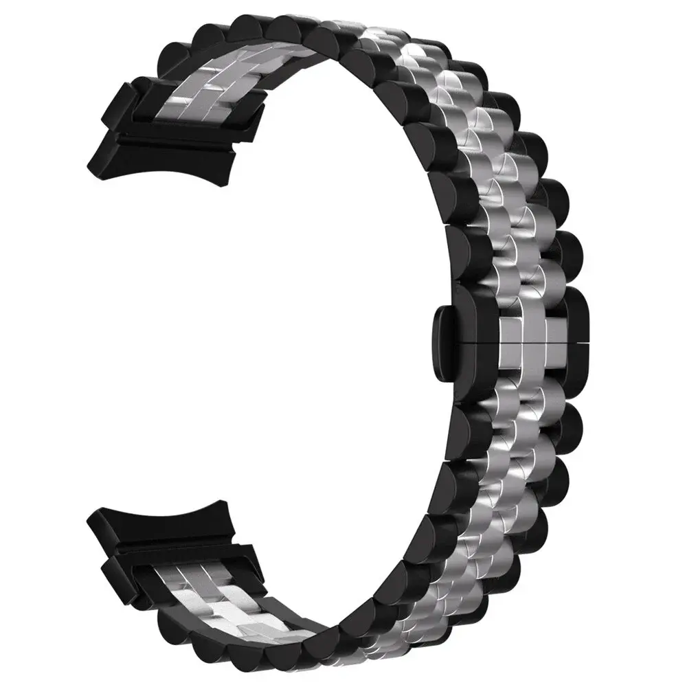 Strap-it Strap-it Correa acero Jubilee Samsung Galaxy Watch 4 Classic 42mm (negro/plateado) Strap-it Strap-it Correa acero Jubilee Samsung Galaxy Watch 4 Classic 42mm (negro/plateado)