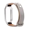 Strap-it Strap-it Correa cuero Xiaomi Mi Band 7 (gris) Strap-it Strap-it Correa cuero Xiaomi Mi Band 7 (gris)