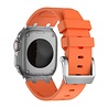 Bandz Bandz Correa silicona 'Luxe Liqiud' Apple Watch (naranja con plata) Bandz Bandz Correa silicona 'Luxe Liqiud' Apple Watch (naranja con plata)