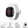Strap-it Strap-it Correa nylon tejido Fitbit Sense (blanco) Strap-it Strap-it Correa nylon tejido Fitbit Sense (blanco)