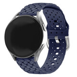 Strap-it Correa silicona trenzada Samsung Galaxy Watch FE (azul oscuro)
