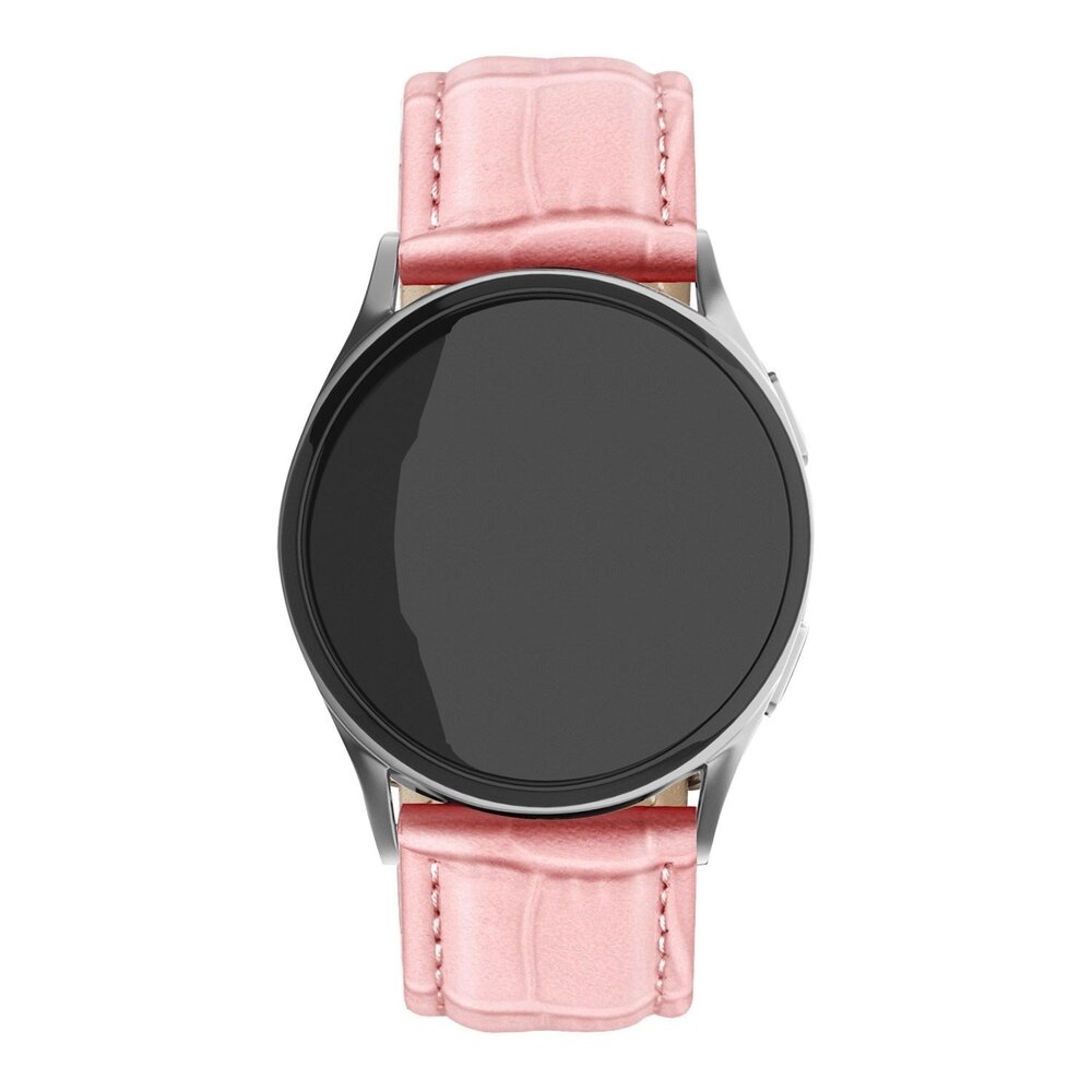 Strap-it Strap-it Correa cuero patrón cocodrilo Samsung Galaxy Watch FE (arena rosa) Strap-it Strap-it Correa cuero patrón cocodrilo Samsung Galaxy Watch FE (arena rosa)