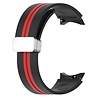 Strap-it Strap-it Correa D-Buckle Sport Samsung Galaxy Watch FE (negro/rojo) Strap-it Strap-it Correa D-Buckle Sport Samsung Galaxy Watch FE (negro/rojo)