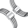 Strap-it Strap-it Correa acero elegante Samsung Galaxy Watch FE (plata/negro) Strap-it Strap-it Correa acero elegante Samsung Galaxy Watch FE (plata/negro)