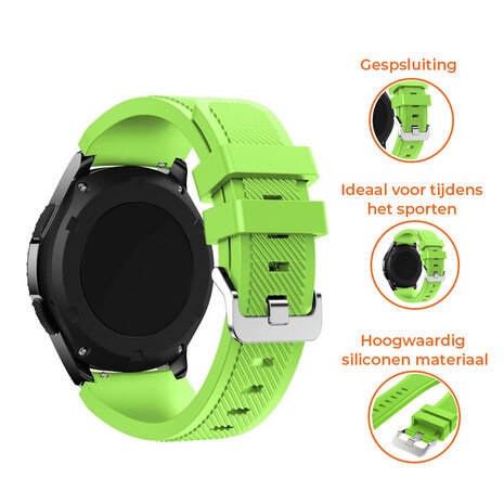 Strap-it Strap-it Correa silicona Samsung Galaxy Watch FE (verde claro)