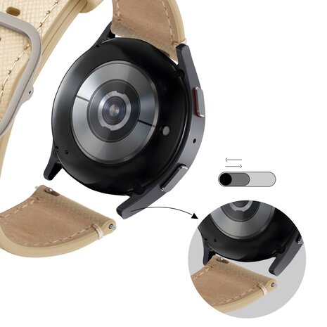 Bandz Bandz Correa cuero 'De lujo' Samsung Galaxy Watch FE (caqui) Bandz Bandz Correa cuero 'De lujo' Samsung Galaxy Watch FE (caqui)