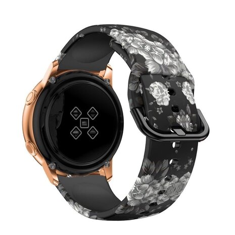 Strap-it Strap-it Correa Grey Flower Samsung Galaxy Watch 7 - 40mm Strap-it Strap-it Correa Grey Flower Samsung Galaxy Watch 7 - 40mm