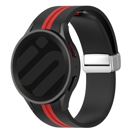 Strap-it Strap-it Correa D-Buckle Sport Samsung Galaxy Watch 7 - 40mm (negro/rojo) Strap-it Strap-it Correa D-Buckle Sport Samsung Galaxy Watch 7 - 40mm (negro/rojo)