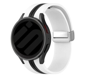 Strap-it Correa D-Buckle Sport Samsung Galaxy Watch 7 - 40mm (blanco/negro) Strap-it Correa D-Buckle Sport Samsung Galaxy Watch 7 - 40mm (blanco/negro)