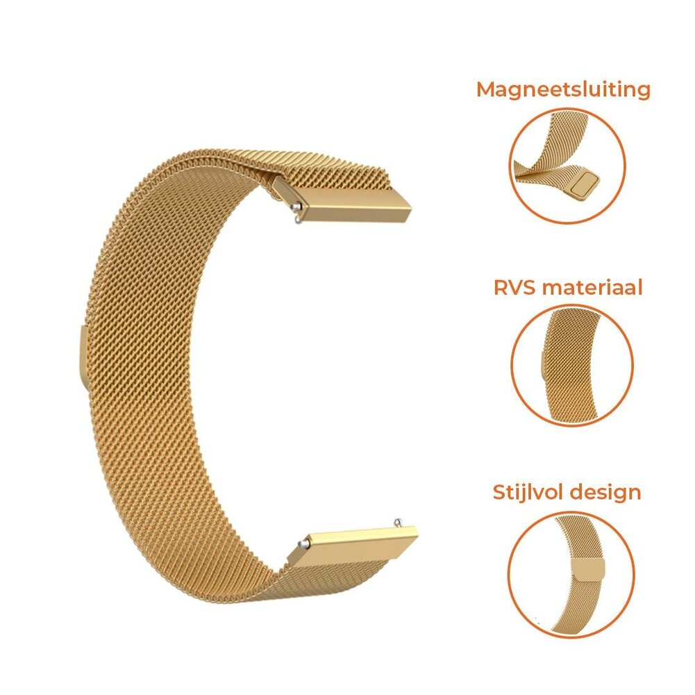 Strap-it Strap-it Correa milanese Samsung Galaxy Watch 7 - 40mm (dorado) Strap-it Strap-it Correa milanese Samsung Galaxy Watch 7 - 40mm (dorado)