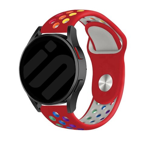 Strap-it Strap-it Correa deportiva Samsung Galaxy Watch 7 - 40mm (rojo/colorido) Strap-it Strap-it Correa deportiva Samsung Galaxy Watch 7 - 40mm (rojo/colorido)
