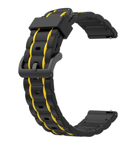 Strap-it Strap-it Correa deportiva hebilla Samsung Galaxy Watch 7 - 40mm (negro/amarillo) Strap-it Strap-it Correa deportiva hebilla Samsung Galaxy Watch 7 - 40mm (negro/amarillo)