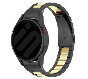 Strap-it Correa acero Samsung Galaxy Watch 7 - 40mm (negro/dorado) Strap-it Correa acero Samsung Galaxy Watch 7 - 40mm (negro/dorado)