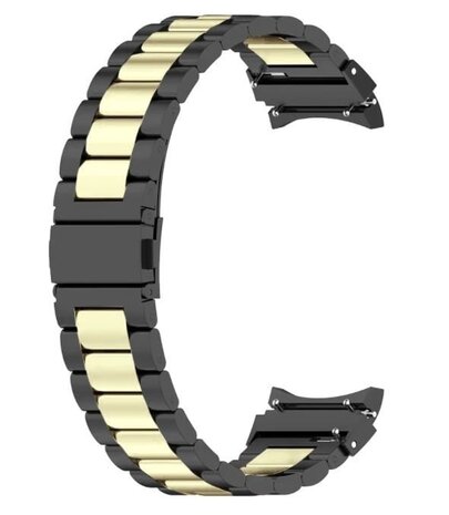 Strap-it Strap-it Correa acero Samsung Galaxy Watch 7 - 40mm (negro/dorado) Strap-it Strap-it Correa acero Samsung Galaxy Watch 7 - 40mm (negro/dorado)