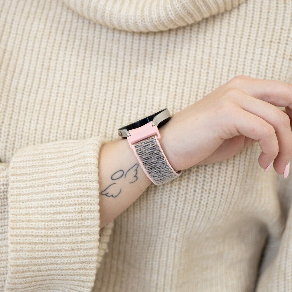 Strap-it Strap-it Correa nylon 'One push' Samsung Galaxy Watch 7 - 40mm (rosa) Strap-it Strap-it Correa nylon 'One push' Samsung Galaxy Watch 7 - 40mm (rosa)