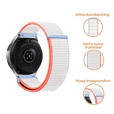 Strap-it Strap-it Correa nylon Samsung Galaxy watch 7 - 44mm (leche blanca) Strap-it Strap-it Correa nylon Samsung Galaxy watch 7 - 44mm (leche blanca)