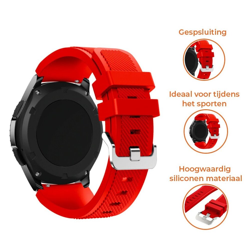 Strap-it Strap-it Correa silicona Samsung Galaxy Watch 7 - 44mm (rojo)