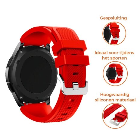 Strap-it Strap-it Correa silicona Samsung Galaxy Watch 7 - 44mm (rojo)