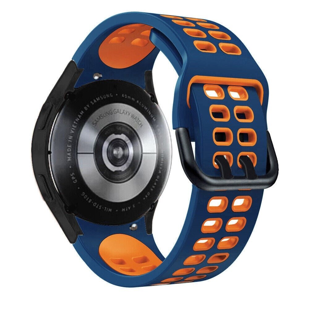 Strap-it Strap-it Correa deportiva casilla Samsung Galaxy Watch 7 - 44mm (azul/naranja) Strap-it Strap-it Correa deportiva casilla Samsung Galaxy Watch 7 - 44mm (azul/naranja)