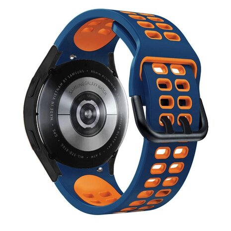 Strap-it Strap-it Correa deportiva casilla Samsung Galaxy Watch 7 - 44mm (azul/naranja) Strap-it Strap-it Correa deportiva casilla Samsung Galaxy Watch 7 - 44mm (azul/naranja)