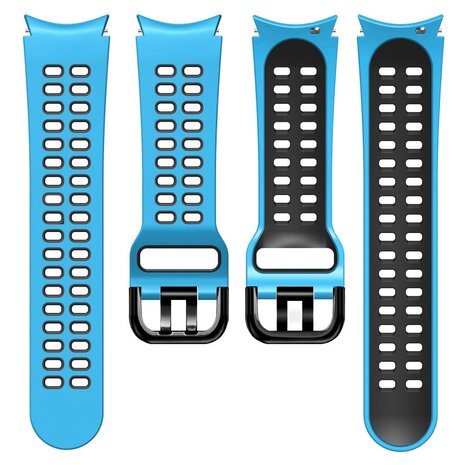 Strap-it Strap-it Correa deportiva casilla Samsung Galaxy Watch 7 - 44mm (azul claro/negro) Strap-it Strap-it Correa deportiva casilla Samsung Galaxy Watch 7 - 44mm (azul claro/negro)