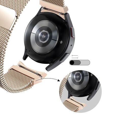 Bandz Bandz Correa loop milanesa Samsung Galaxy Watch 7 - 44mm (rosa or) Bandz Bandz Correa loop milanesa Samsung Galaxy Watch 7 - 44mm (rosa or)