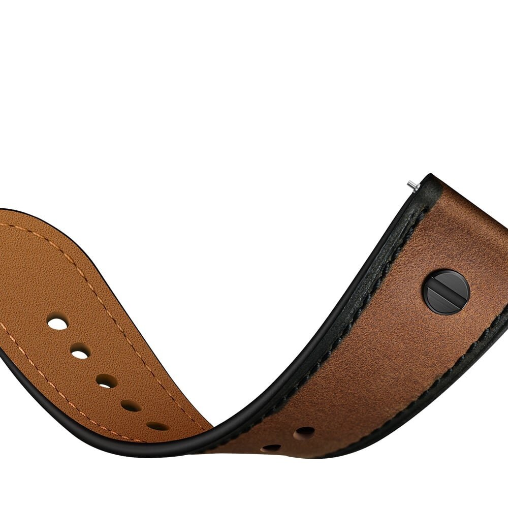 Strap-it Strap-it Correa cuero atornillada universal 22mm (marron oscuro) Strap-it Strap-it Correa cuero atornillada universal 22mm (marron oscuro)