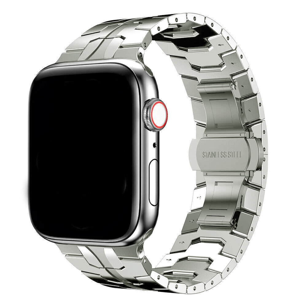 Strap-it Strap-it Correa acero fierro Apple Watch (titanium) Strap-it Strap-it Correa acero fierro Apple Watch (titanium)