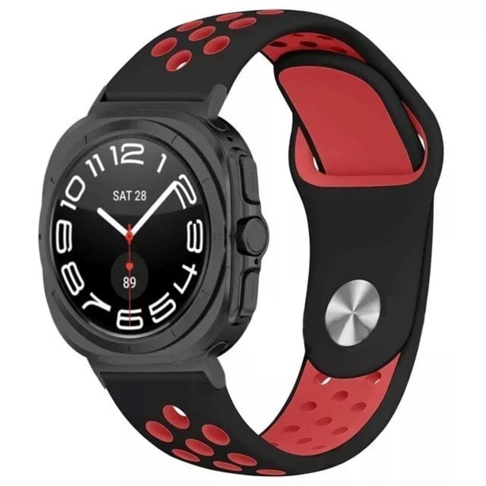 Strap-it Strap-it Correa deportiva Samsung Galaxy Watch Ultra (negro/rojo) Strap-it Strap-it Correa deportiva Samsung Galaxy Watch Ultra (negro/rojo)