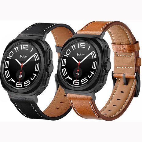Strap-it Strap-it Correa cuero con hebilla Samsung Galaxy Watch Ultra (negro) Strap-it Strap-it Correa cuero con hebilla Samsung Galaxy Watch Ultra (negro)