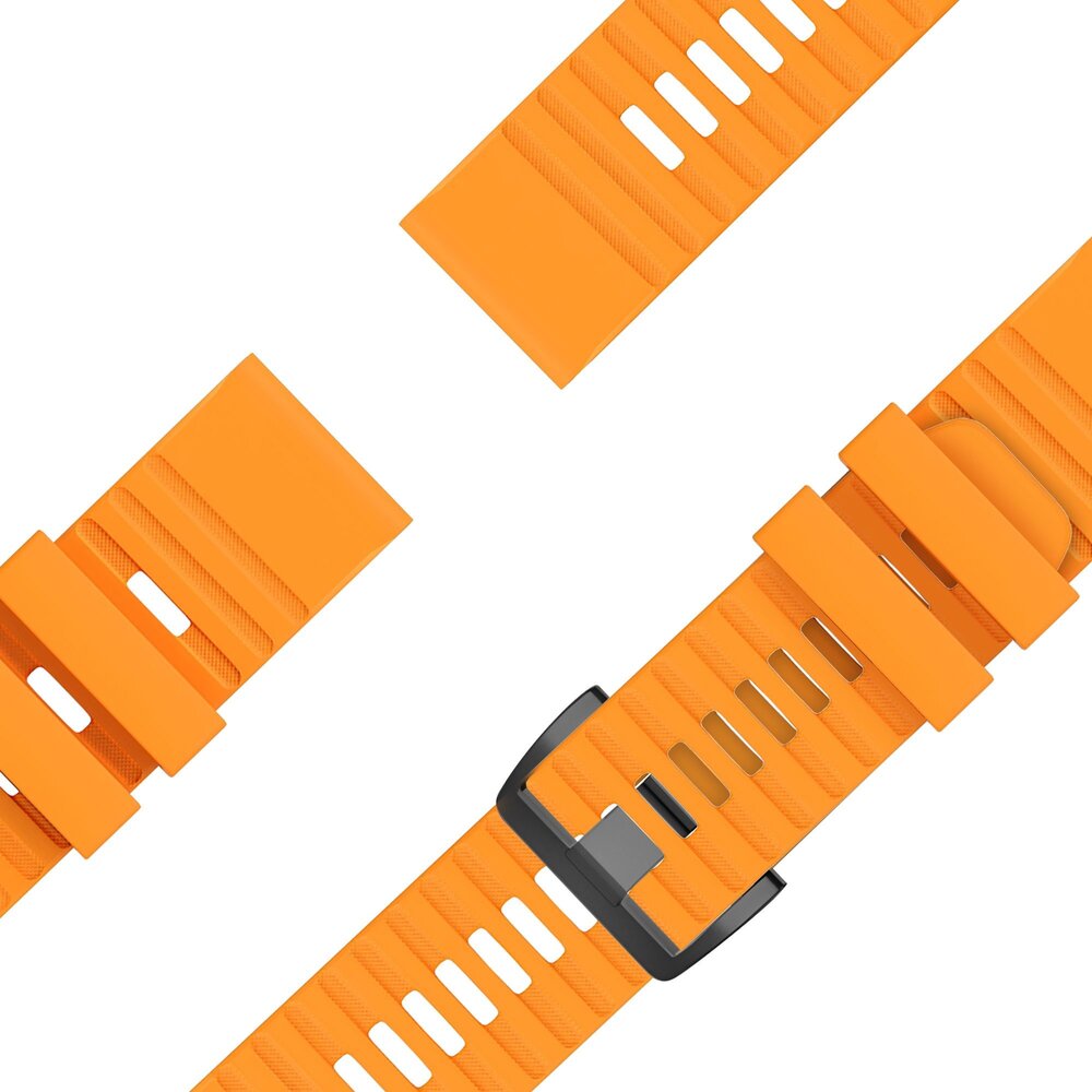 Bandz Bandz Correa silicona con hebilla Garmin Quatix 3 / 6x / 7x Solar (naranja)