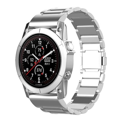 Strap-it Strap-it Correa magnética de titanio Garmin Fenix 7 (plata) Strap-it Strap-it Correa magnética de titanio Garmin Fenix 7 (plata)