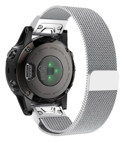 Strap-it Strap-it Correa milanese Garmin Fenix 8 - 43mm (plata) Strap-it Strap-it Correa milanese Garmin Fenix 8 - 43mm (plata)
