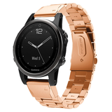 Strap-it Correa acero Garmin Fenix 8 - 43mm (oro rosa) Strap-it Correa acero Garmin Fenix 8 - 43mm (oro rosa)