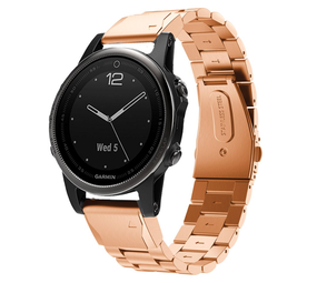 Strap-it Correa acero Garmin Fenix 8 - 43mm (oro rosa) Strap-it Correa acero Garmin Fenix 8 - 43mm (oro rosa)