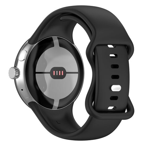 Strap-it Strap-it Correa silicona clásico Google Pixel Watch 1 / 2 (negro)