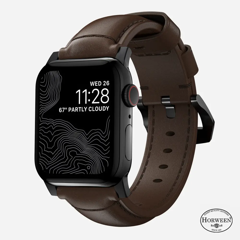 Nomad Nomad Correa cuero Traditional Apple Watch (marrón/negro) Nomad Nomad Correa cuero Traditional Apple Watch (marrón/negro)