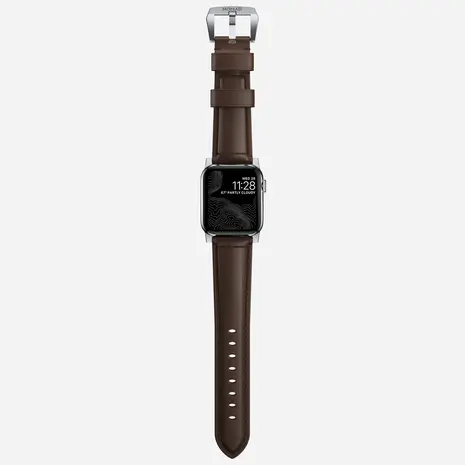 Nomad Nomad Correa cuero Traditional Apple Watch (marrón/plata) Nomad Nomad Correa cuero Traditional Apple Watch (marrón/plata)