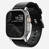 Nomad Nomad Correa cuero Modern Apple Watch (negro/plata) Nomad Nomad Correa cuero Modern Apple Watch (negro/plata)