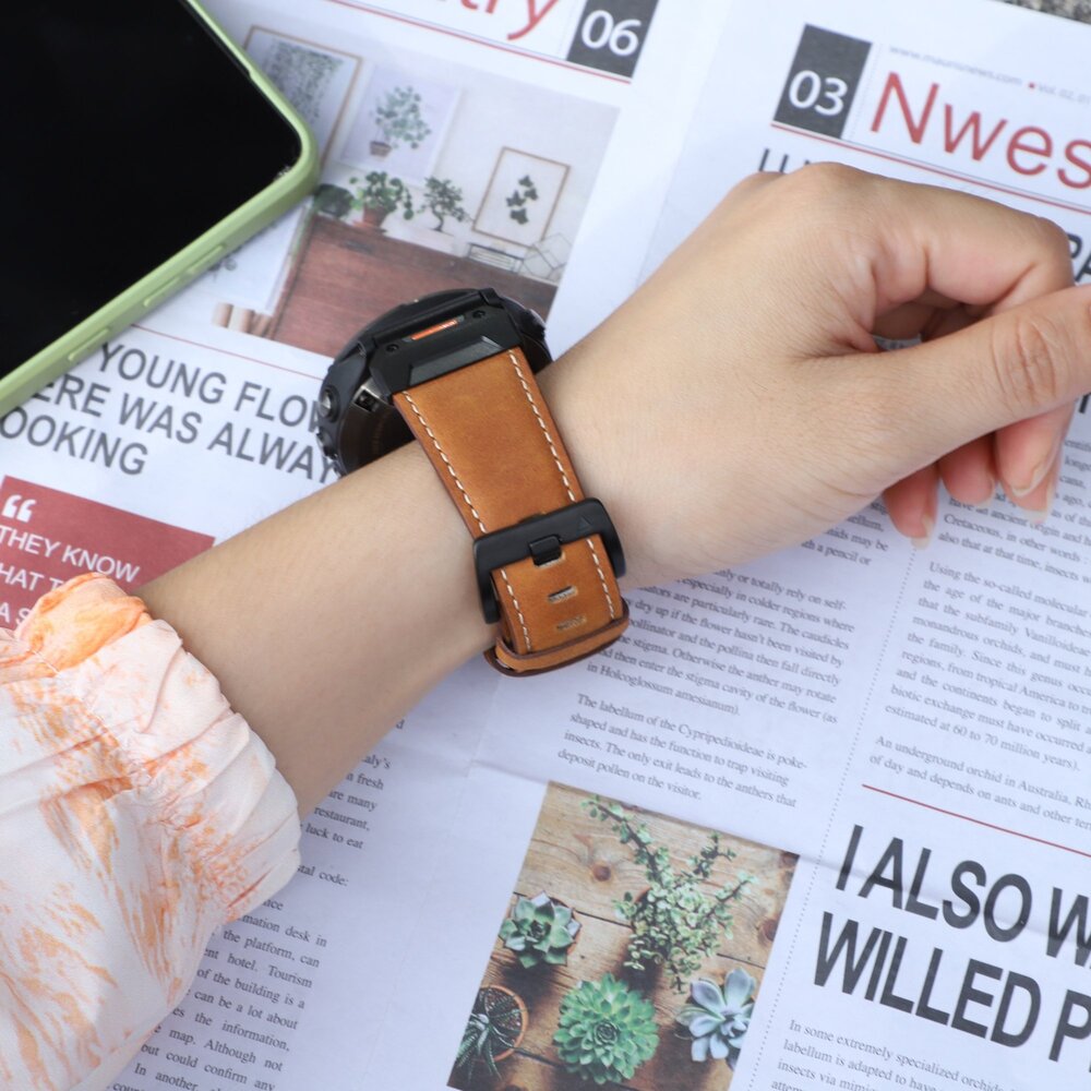 Strap-it Strap-it Correa cuero genuino Garmin Fenix 8 - 51mm (marrón) Strap-it Strap-it Correa cuero genuino Garmin Fenix 8 - 51mm (marrón)